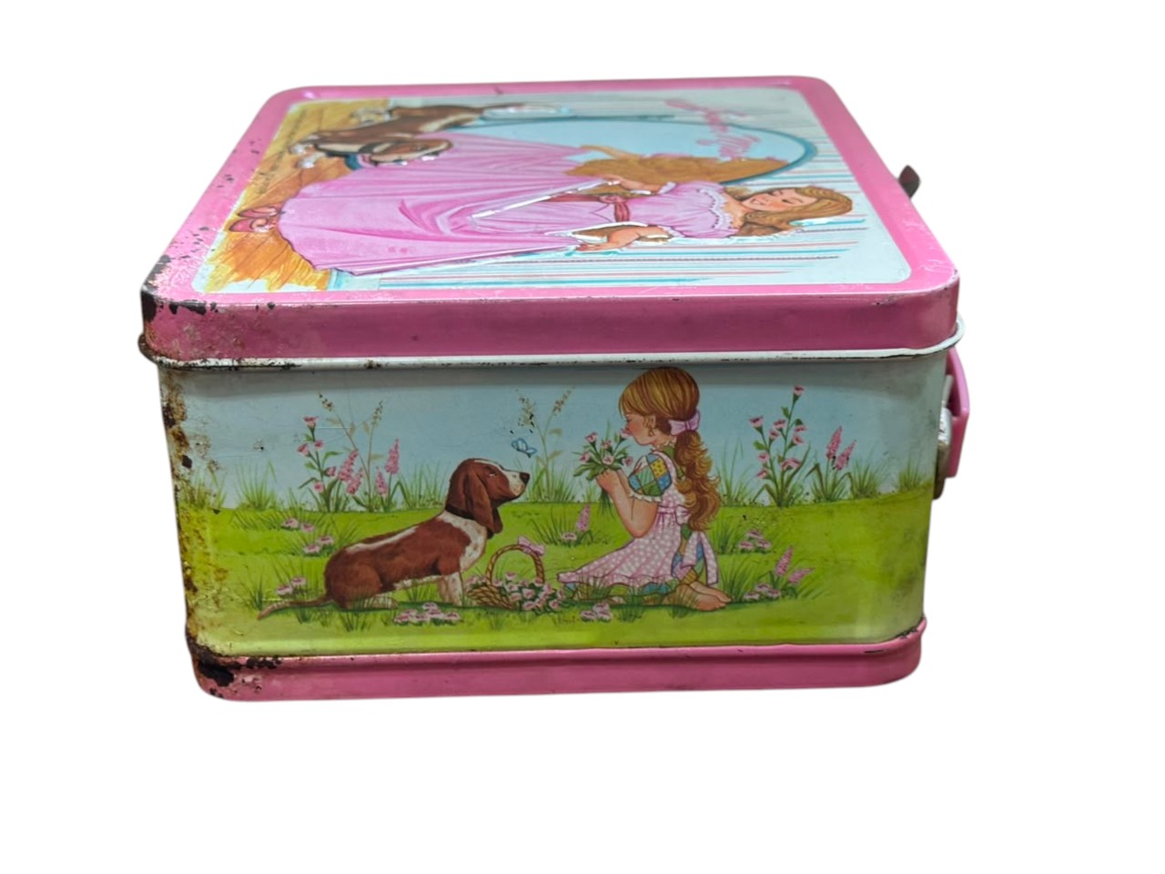 SET DE LONCHERA DE METAL Y TERMO VINTAGE "JUNIOR MISS" – ALADDIN (MADE IN USA) - Imagen 6