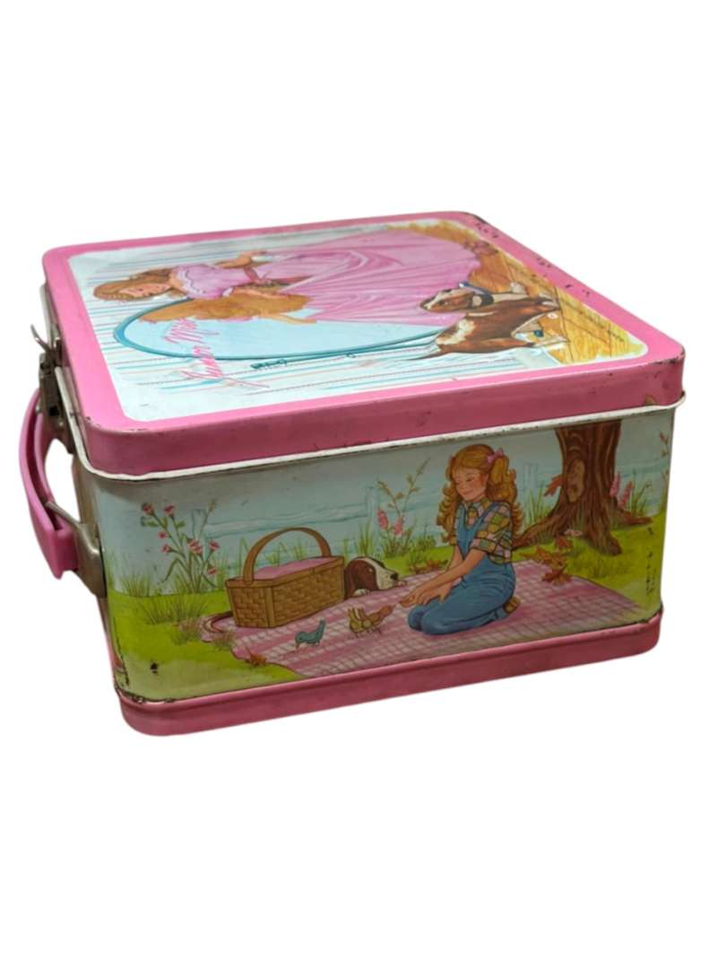 SET DE LONCHERA DE METAL Y TERMO VINTAGE "JUNIOR MISS" – ALADDIN (MADE IN USA) - Imagen 7