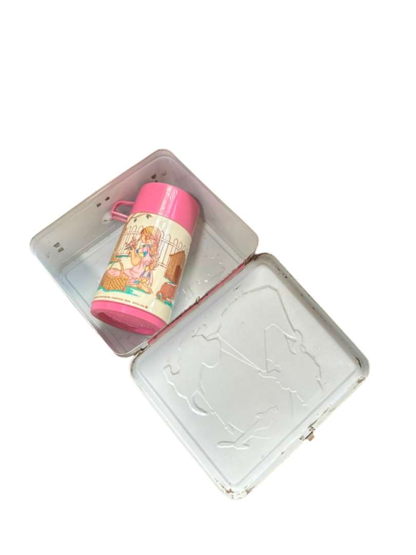 SET DE LONCHERA DE METAL Y TERMO VINTAGE "JUNIOR MISS" – ALADDIN (MADE IN USA) - Imagen 13