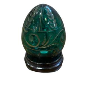 HUEVO DE CRISTAL TALLADO – ST. PETERSBURG CRYSTAL ART (ARTESANAL)