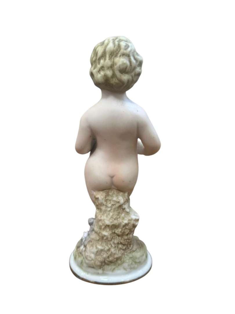 SET DE FIGURA DE PORCELANA Y OBJETOS DE COLECCIÓN DE ORIGEN JAPONÉS (4 PIEZAS) - Imagen 11