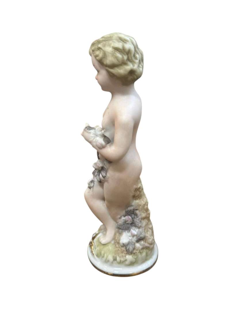 SET DE FIGURA DE PORCELANA Y OBJETOS DE COLECCIÓN DE ORIGEN JAPONÉS (4 PIEZAS) - Imagen 13