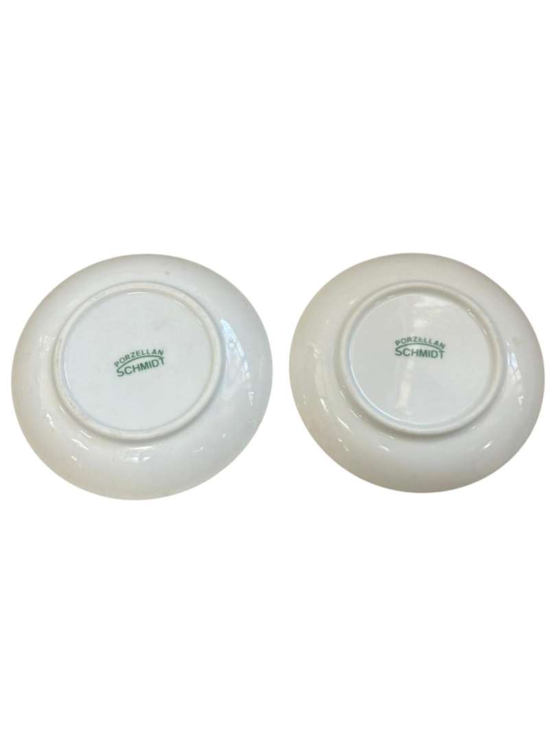 SET DE 3 PLATITOS DE PORCELANA DE COLECCIÓN – SCHMIDT & LIMOGES (FRANCIA) - Imagen 3