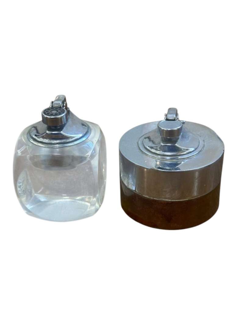 PAR DE ENCENDEDORES VINTAGE DE MESA – COMPONENT BRASIL