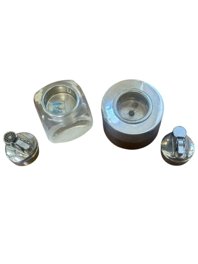 PAR DE ENCENDEDORES VINTAGE DE MESA – COMPONENT BRASIL - Imagen 4