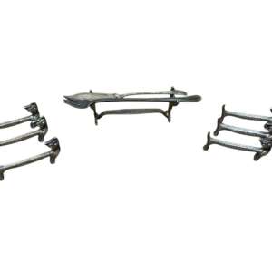 SET DE APOYA CUBIERTOS Y PIEZAS PLATEADAS VINTAGE – CHRISTOFLE / ONEIDA