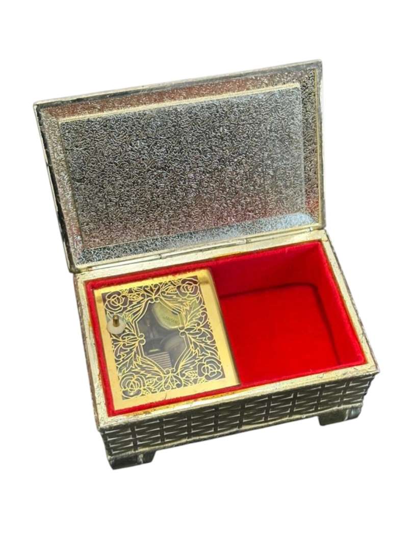 Caja musical y porta joyero vintage - Imagen 5