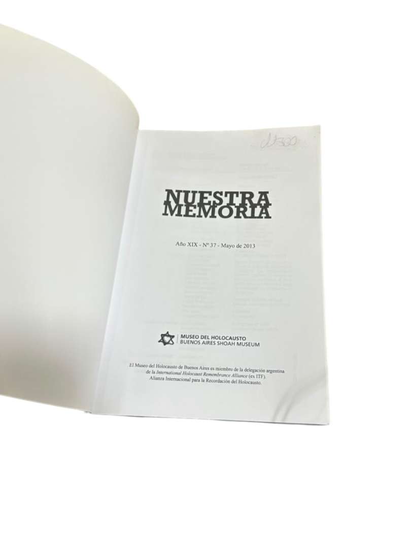 Libro “Nuestra Memoria - N°37 - Museo Del Holocausto De Buenos Aires - Imagen 4
