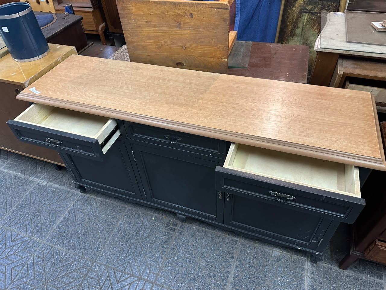 Mueble bahiut de madera maciza estilo provenzal - Imagen 3