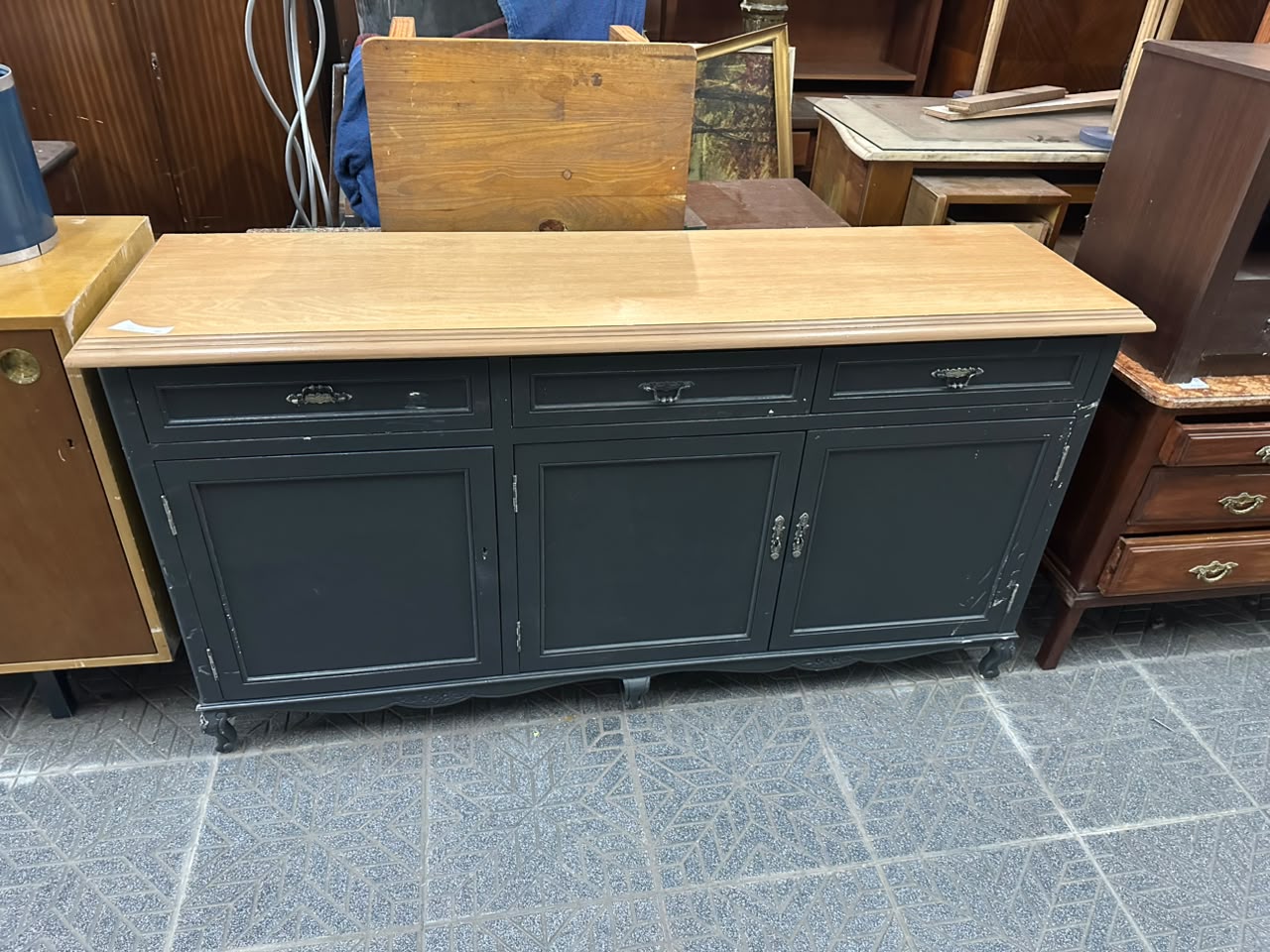 Mueble bahiut de madera maciza estilo provenzal - Imagen 4