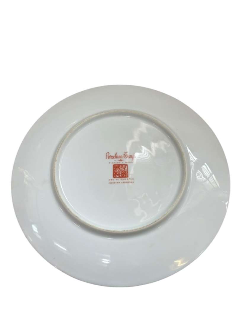 Plato de porcelana Tsuji pintado a mano - Imagen 3