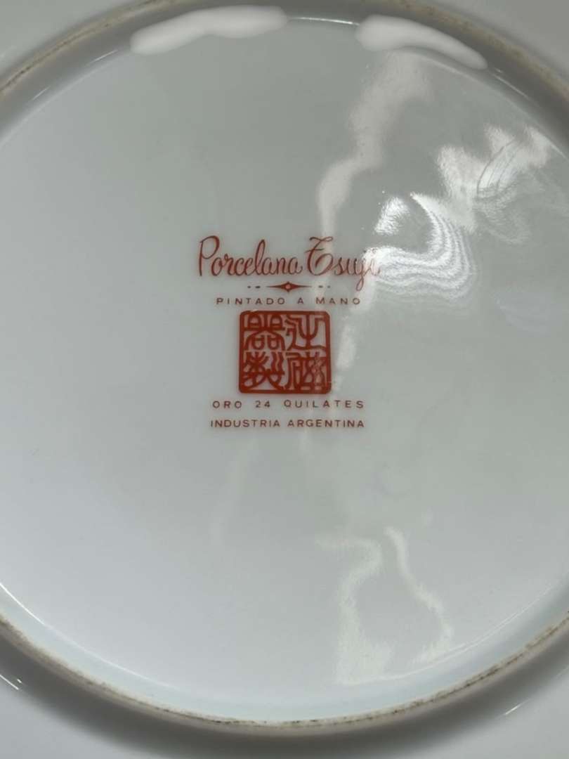 Plato de porcelana Tsuji pintado a mano - Imagen 4
