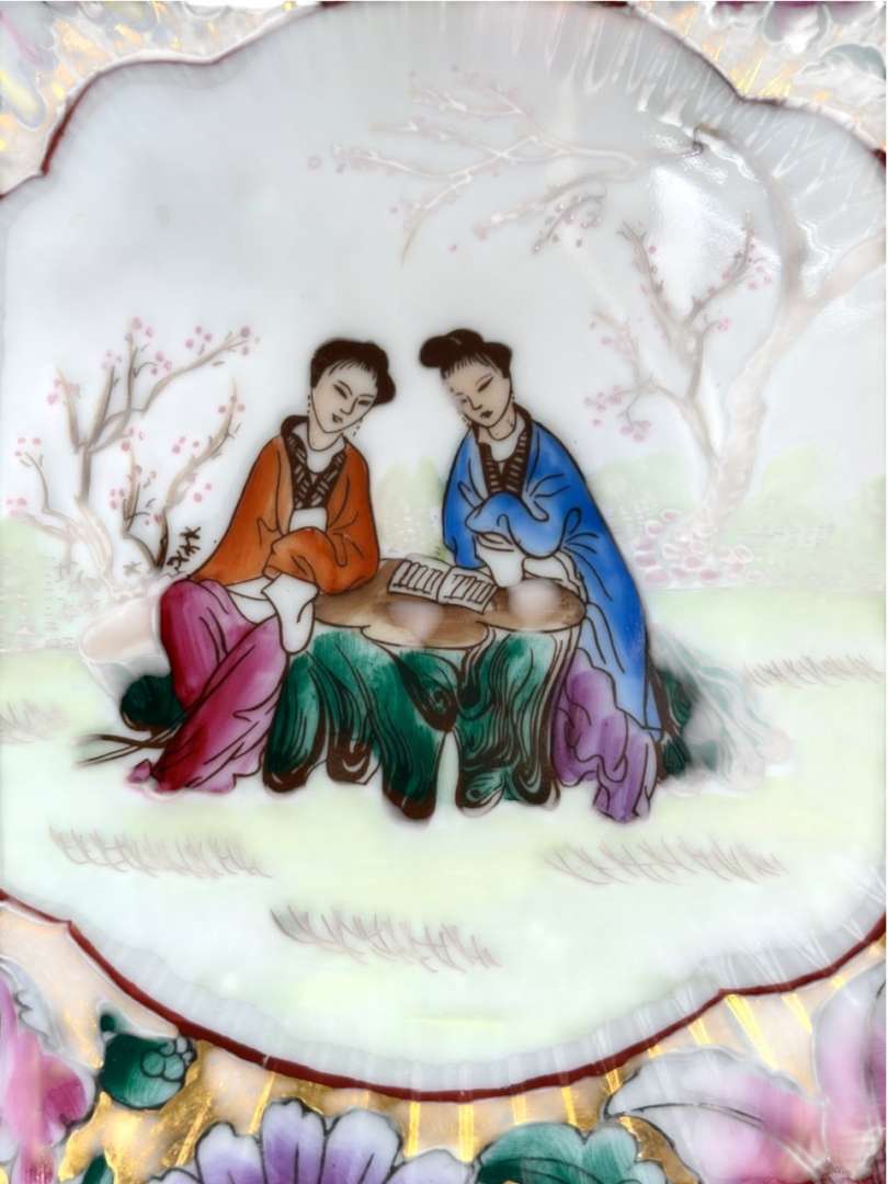 Plato de porcelana Tsuji pintado a mano - Imagen 5