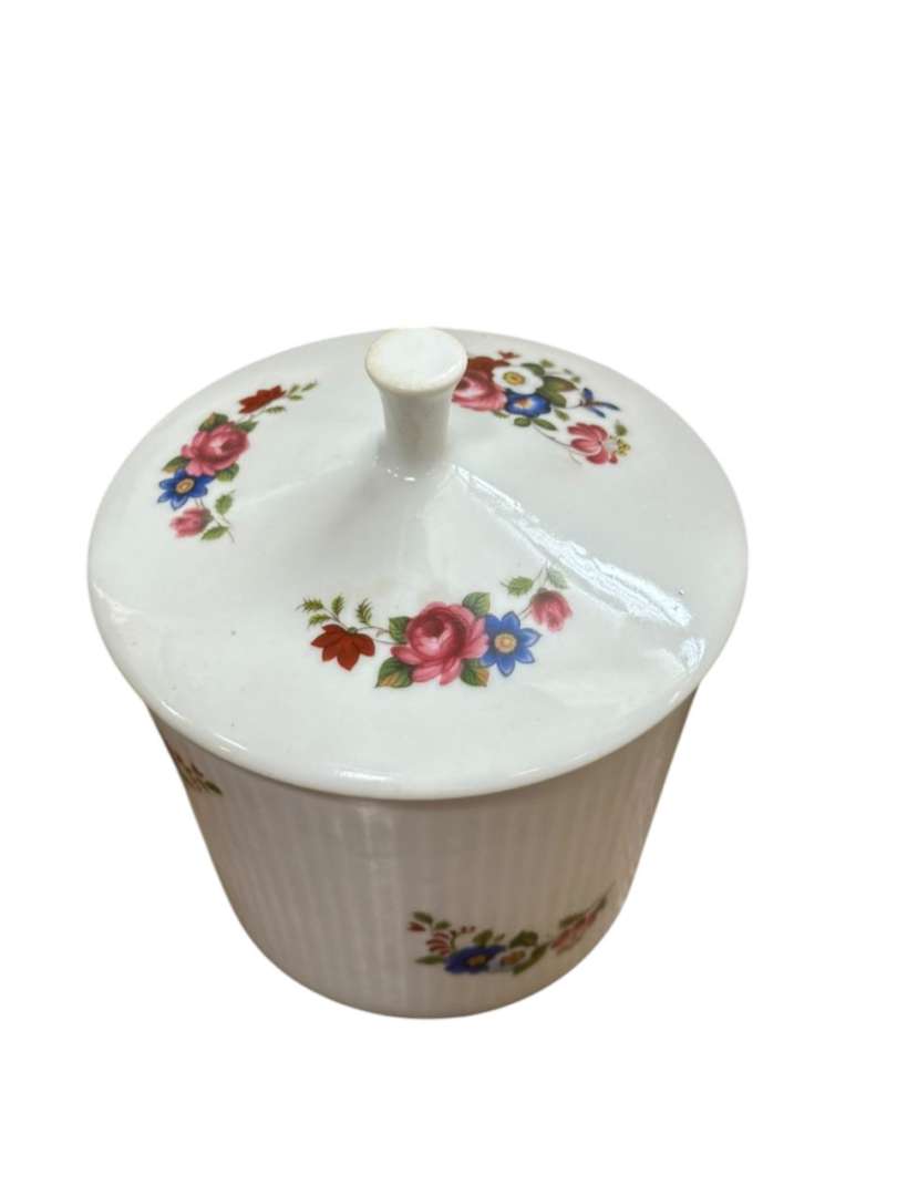 Azucarera de porcelana Dresden con tapa - Imagen 4