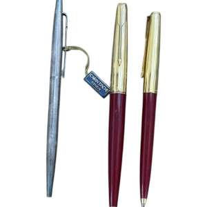 SET DE 3 INSTRUMENTOS DE ESCRITURA VINTAGE – PARKER & CARAN D'ACHE