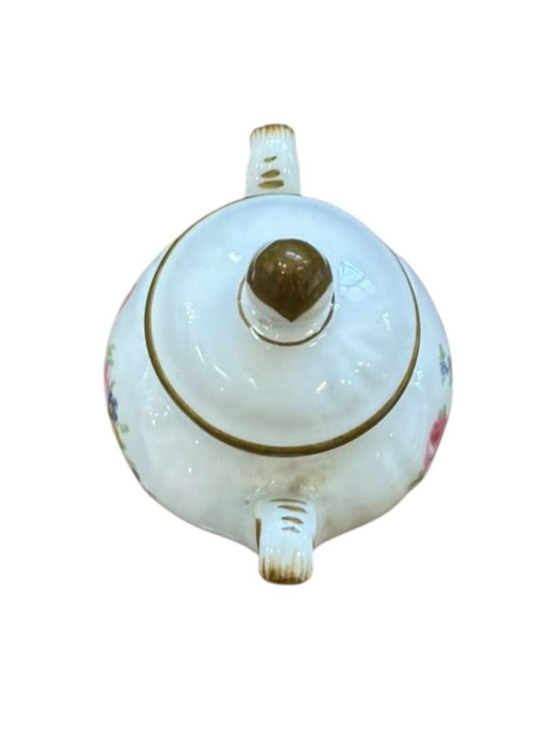 Antiguo jarron pequeño / azucarero de porcelana con tapa - Imagen 9