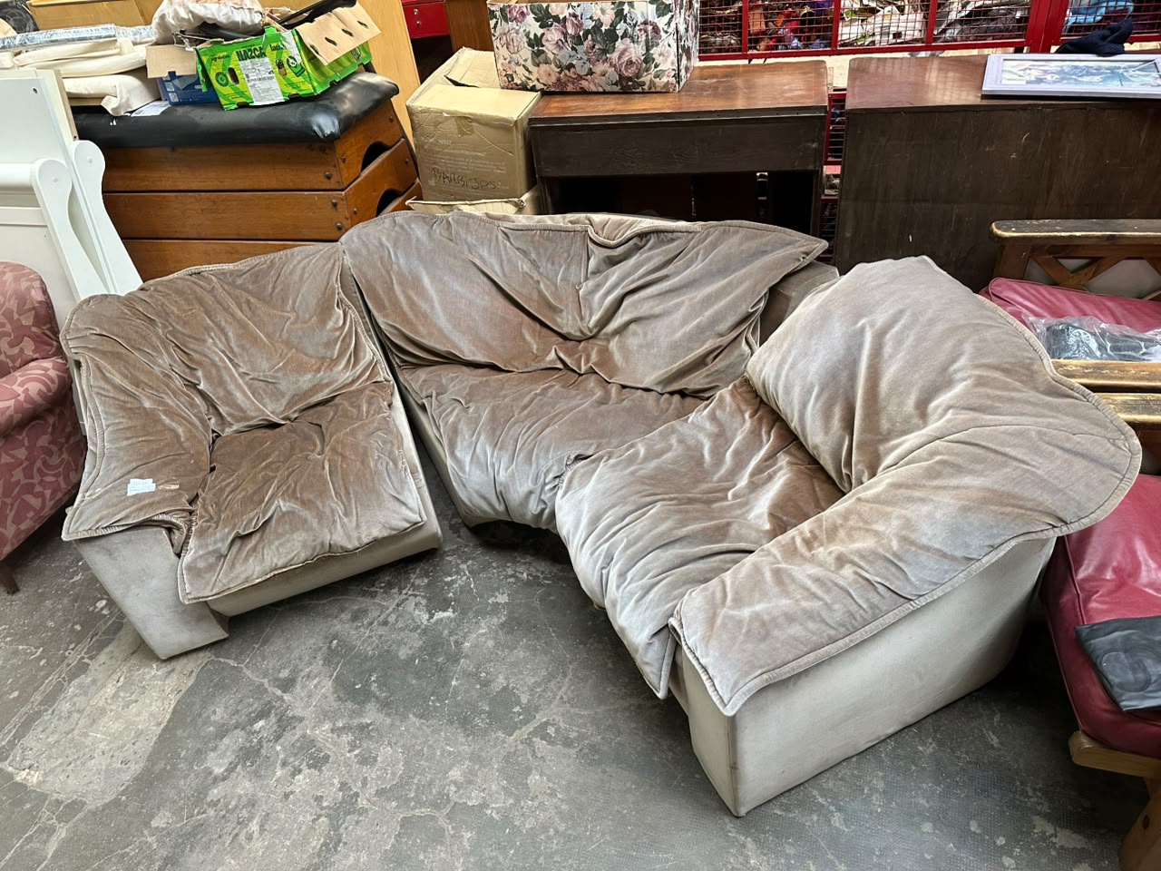 Sillón modular curvo de 3 cuerpos - Imagen 5