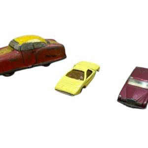 SET DE 3 AUTITOS VINTAGE DE COLECCIÓN (GALGO, MATCHBOX Y VISPA HALCÓN)
