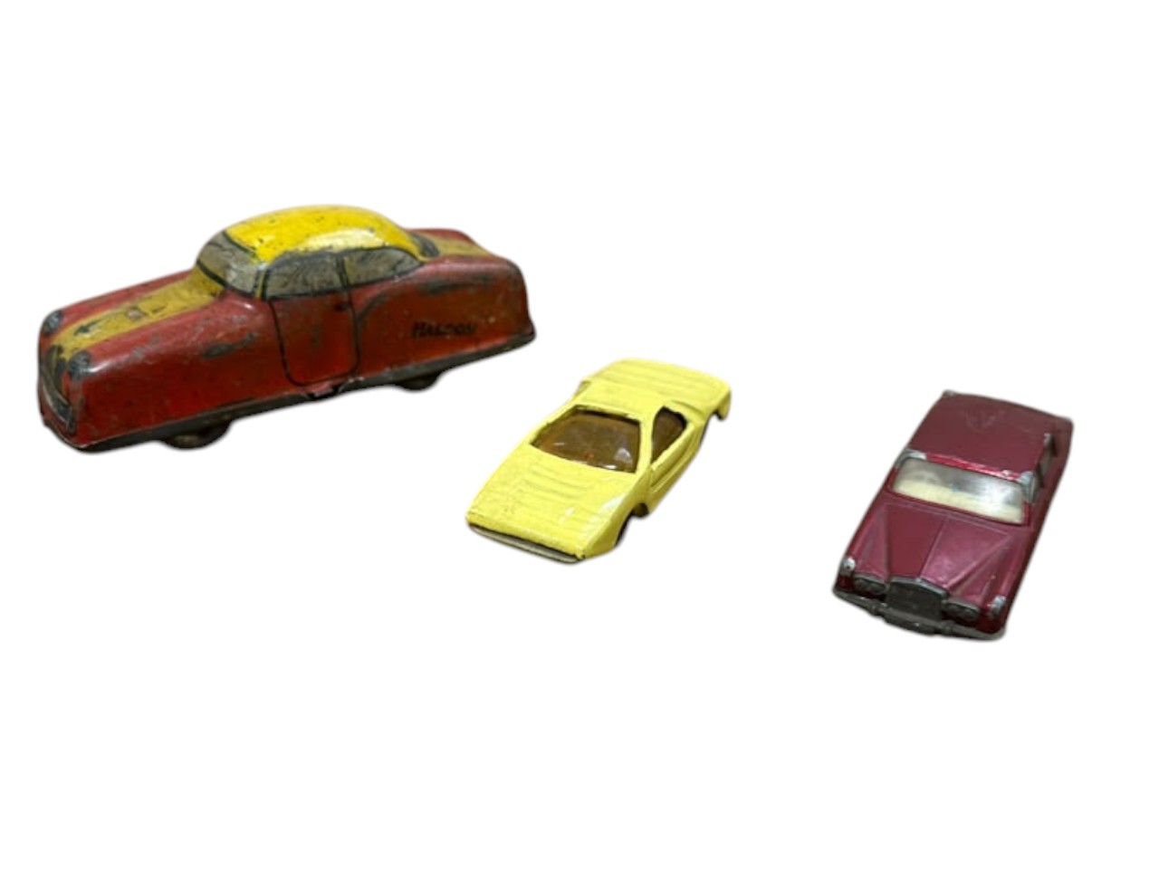 SET DE 3 AUTITOS VINTAGE DE COLECCIÓN (GALGO, MATCHBOX Y VISPA HALCÓN)