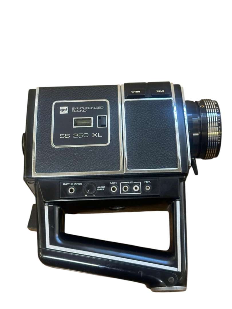 FILMADORA CINE VINTAGE SUPER 8 GAF SYNCHRONIZED SOUND SS 250 XL