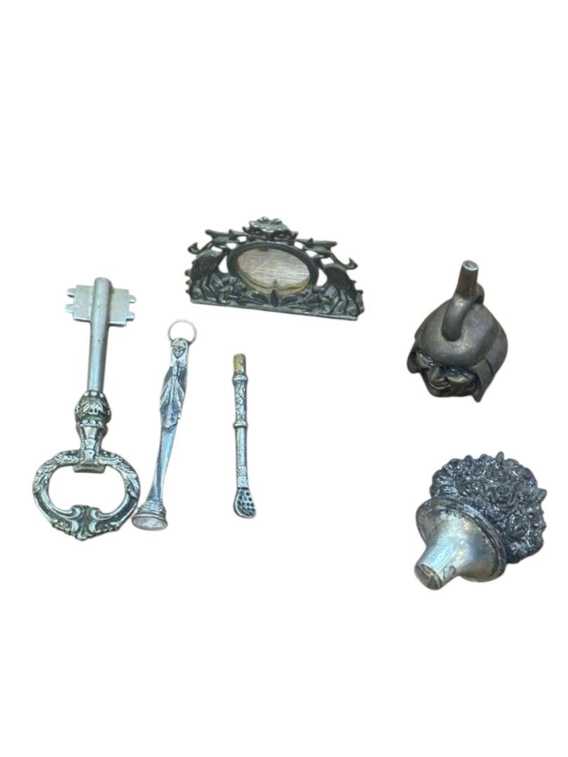 SET DE OBJETOS METÁLICOS VINTAGE / DE COLECCIÓN - Imagen 2