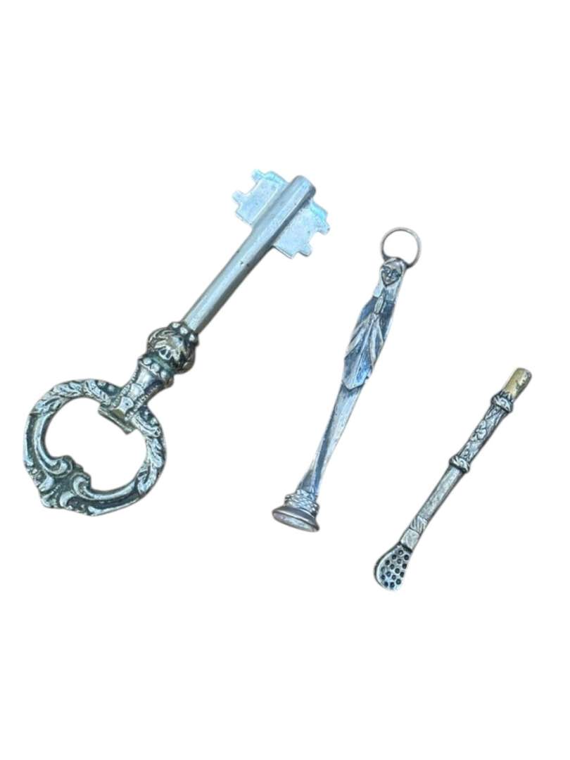 SET DE OBJETOS METÁLICOS VINTAGE / DE COLECCIÓN - Imagen 3