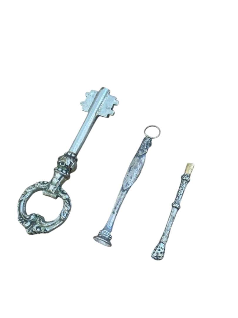 SET DE OBJETOS METÁLICOS VINTAGE / DE COLECCIÓN - Imagen 9