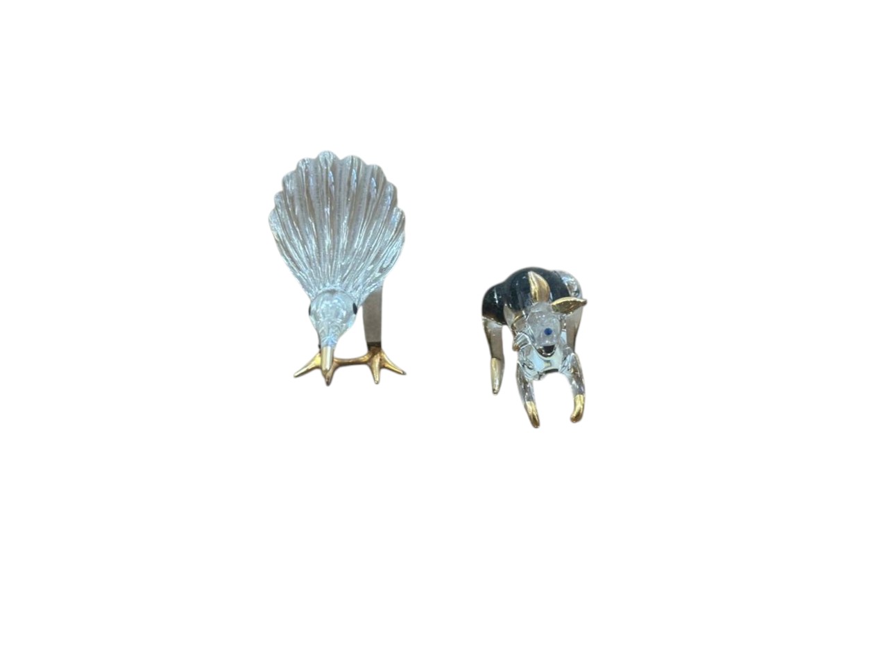SET DE FIGURAS Y ESCULTURAS DE CRISTAL – MATS JONASSON / CRISTAL CON DETALLES DORADOS - Imagen 4