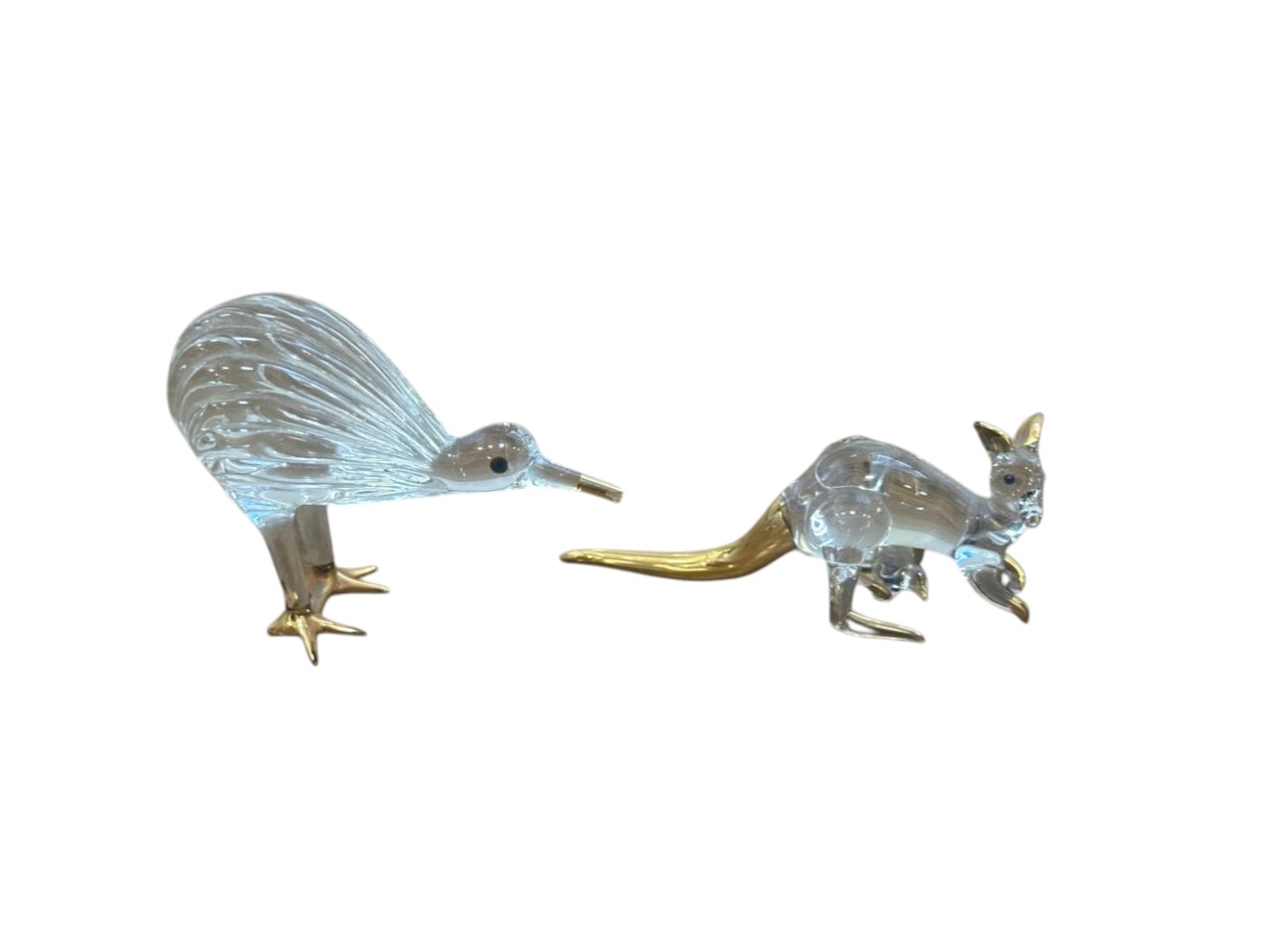 SET DE FIGURAS Y ESCULTURAS DE CRISTAL – MATS JONASSON / CRISTAL CON DETALLES DORADOS - Imagen 5