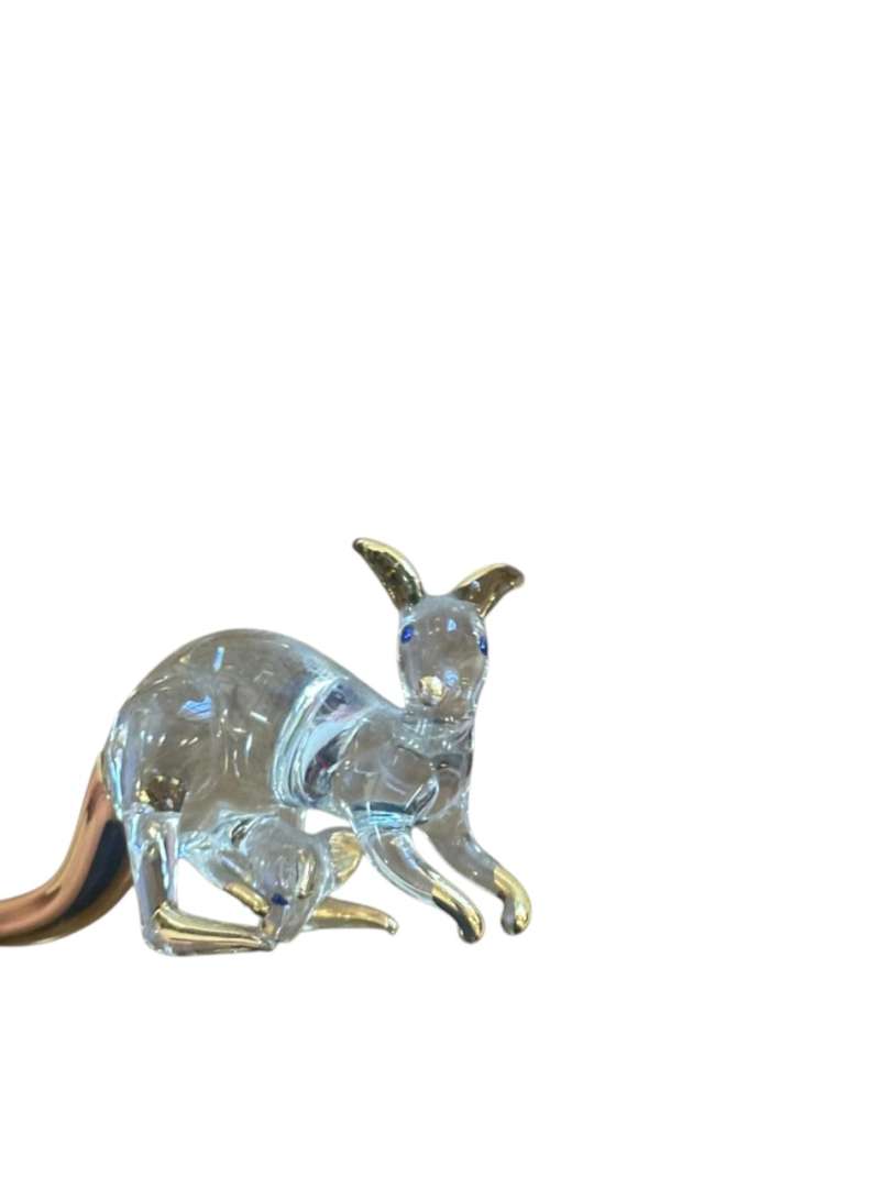 SET DE FIGURAS Y ESCULTURAS DE CRISTAL – MATS JONASSON / CRISTAL CON DETALLES DORADOS - Imagen 7