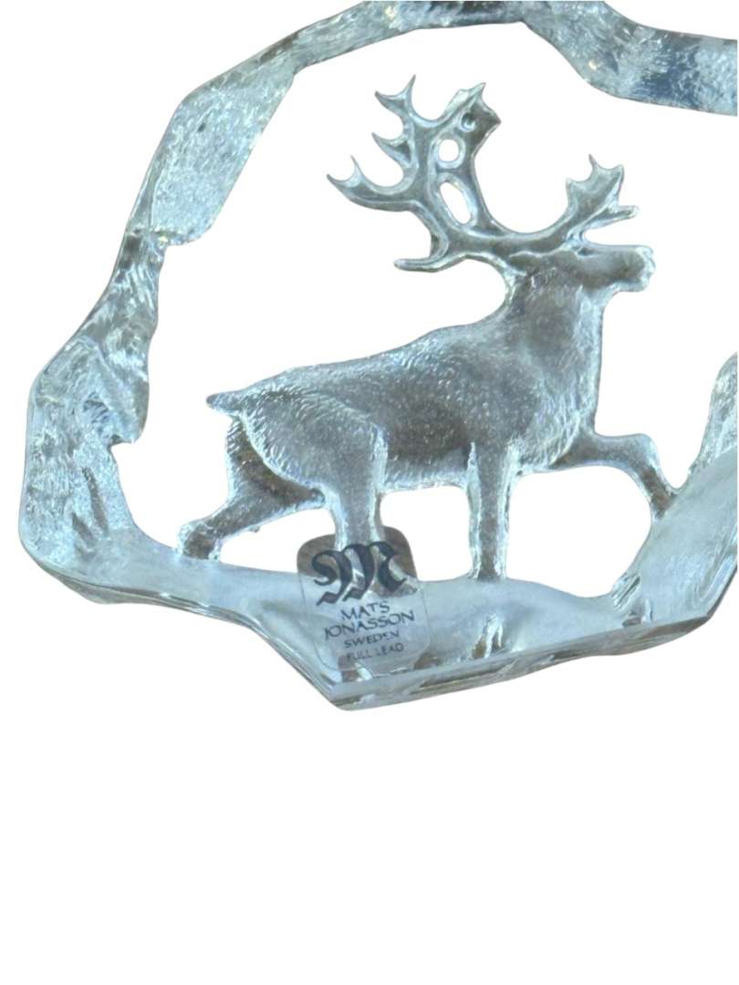 SET DE FIGURAS Y ESCULTURAS DE CRISTAL – MATS JONASSON / CRISTAL CON DETALLES DORADOS - Imagen 10