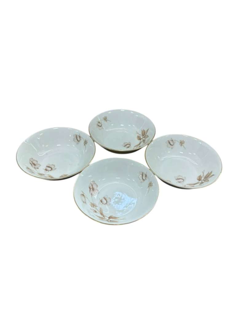 Set de 4 compoteras de porcelana floreadas Verbano - Imagen 5