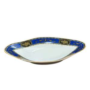 Fuente Roval ovalada de porcelana Belga Nimy Manufacture Imperiale Et Royale