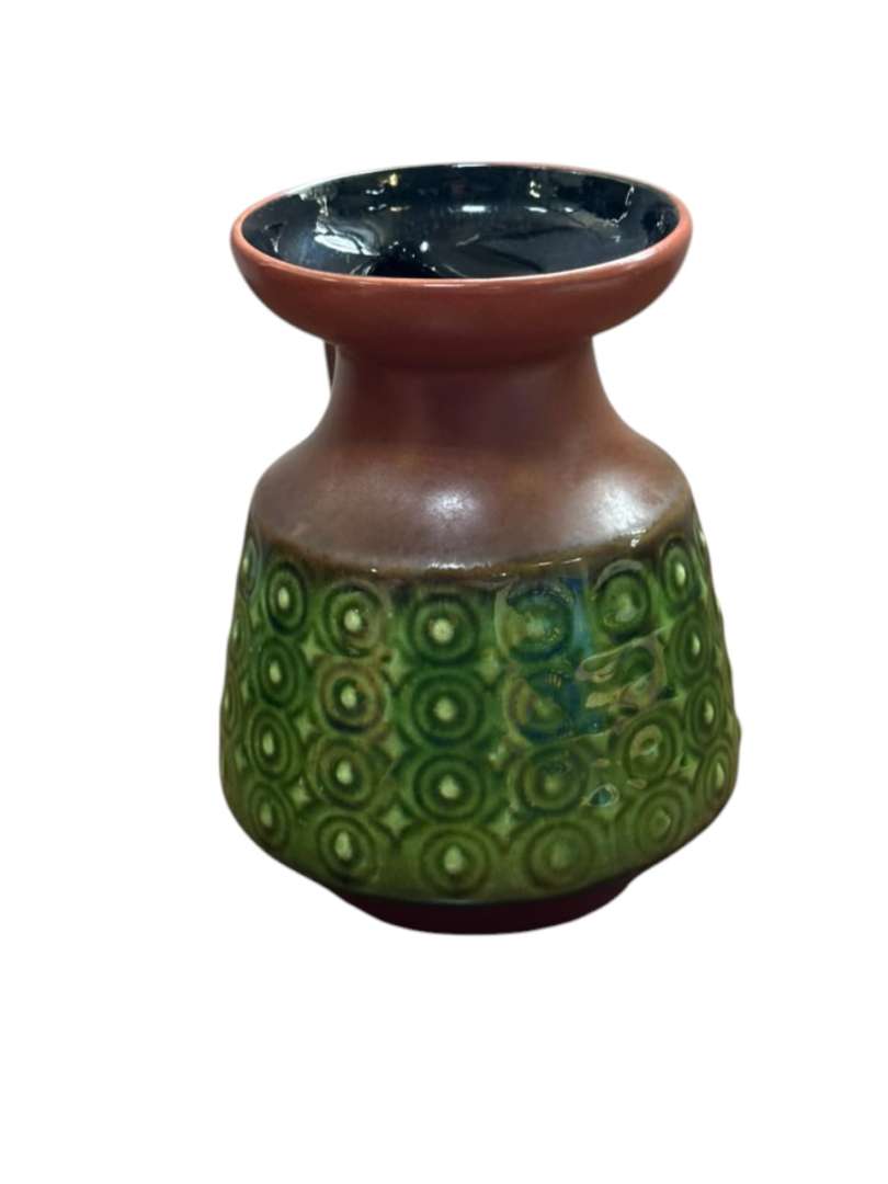 Jarron / jarra vintage de ceramica estilo fat lava - Imagen 2
