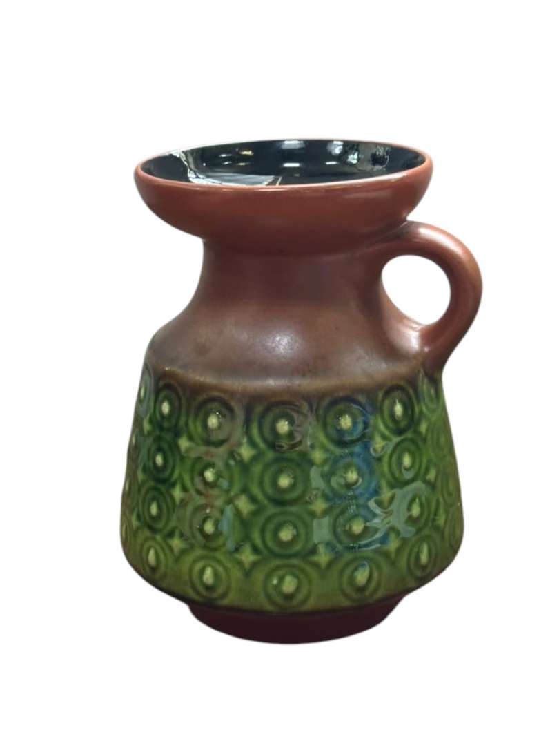 Jarron / jarra vintage de ceramica estilo fat lava - Imagen 4