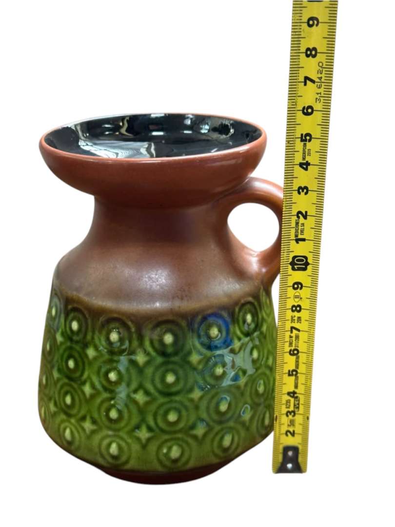 Jarron / jarra vintage de ceramica estilo fat lava - Imagen 8