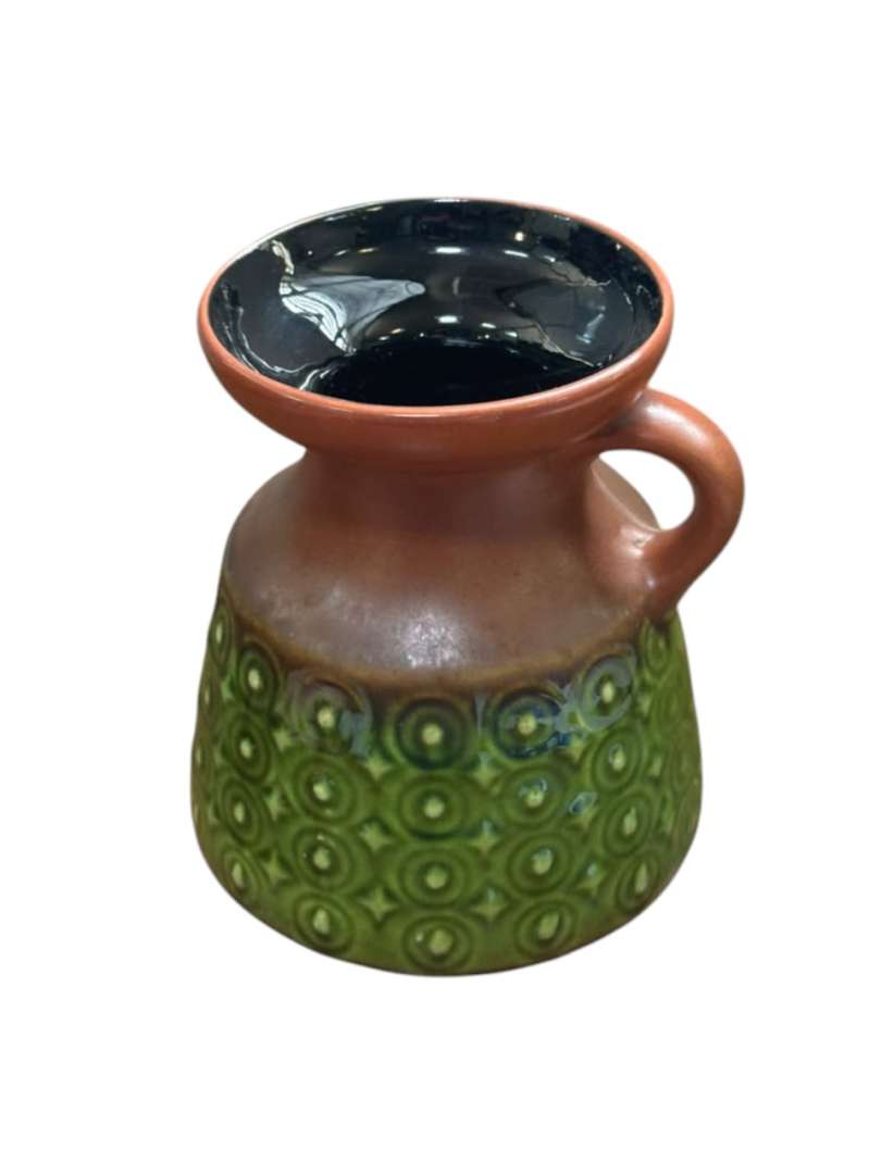 Jarron / jarra vintage de ceramica estilo fat lava - Imagen 9