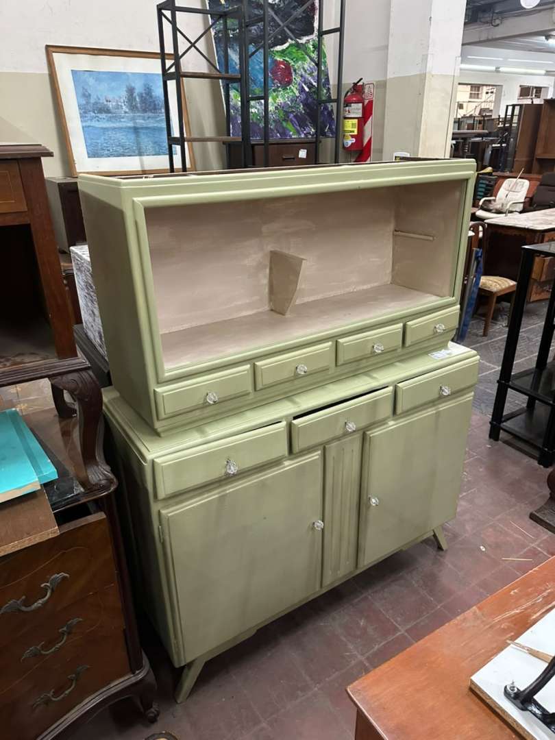 Mueble de cocina en madera / bazar y organizador - Imagen 5