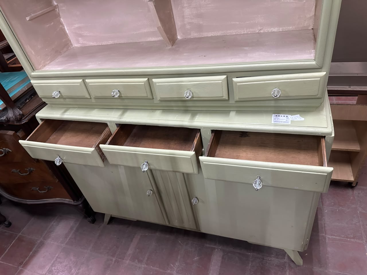Mueble de cocina en madera / bazar y organizador - Imagen 6