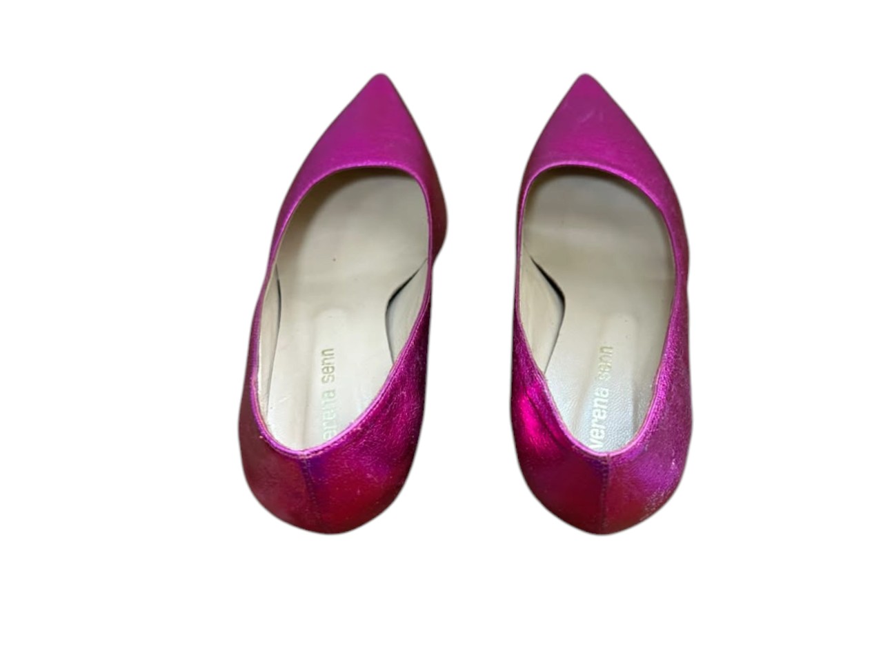 Zapatos stiletto metalizados “Verena Senn” en tono fucsia - Imagen 7