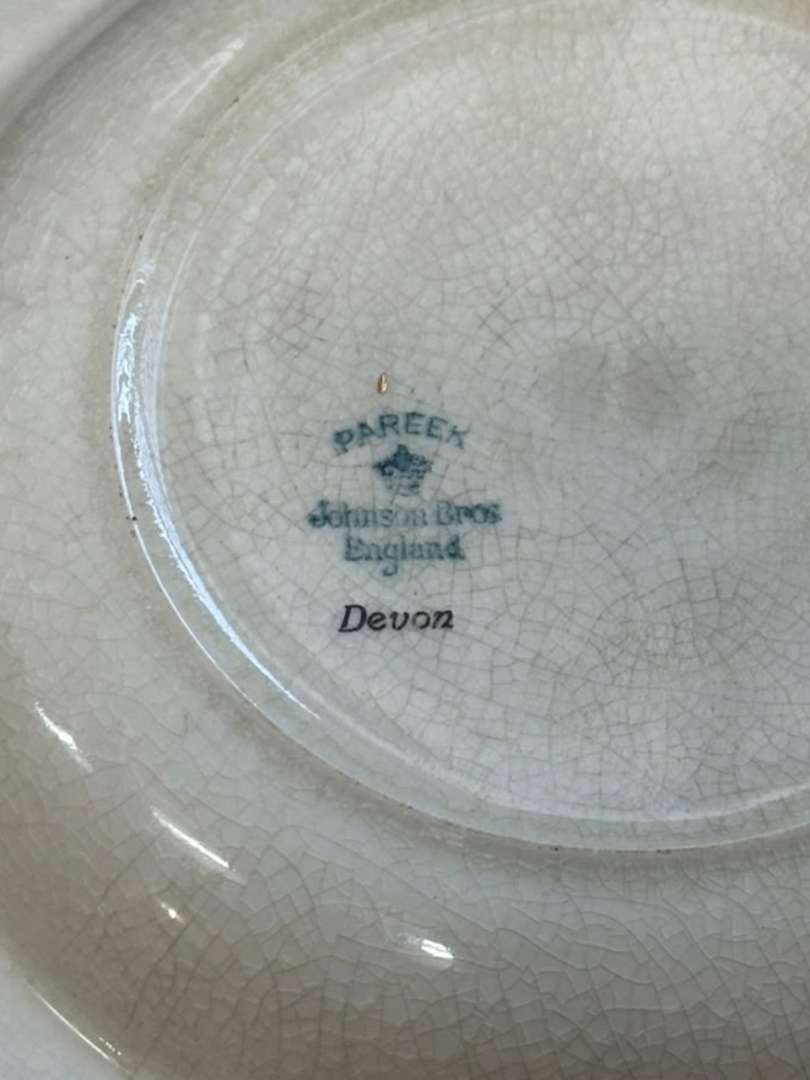 Plato hondo inglés Pareek Devon Johnson Bros England - Imagen 8