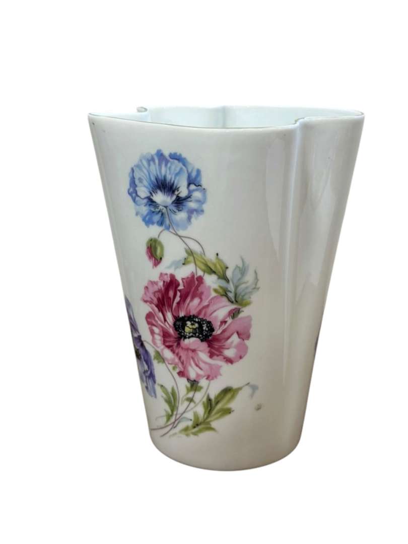 Florero ornamental de porcelana Verbano de boca ondulada - Imagen 4