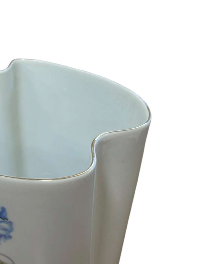 Florero ornamental de porcelana Verbano de boca ondulada - Imagen 5