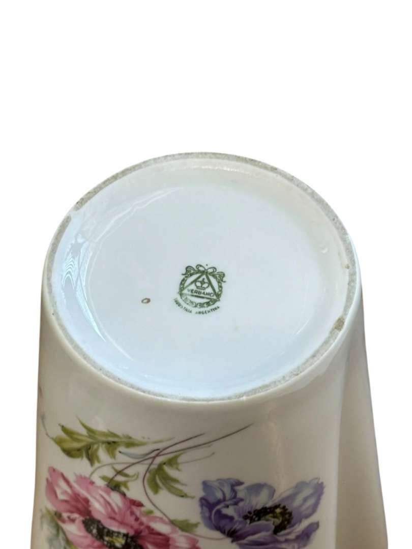 Florero ornamental de porcelana Verbano de boca ondulada - Imagen 8