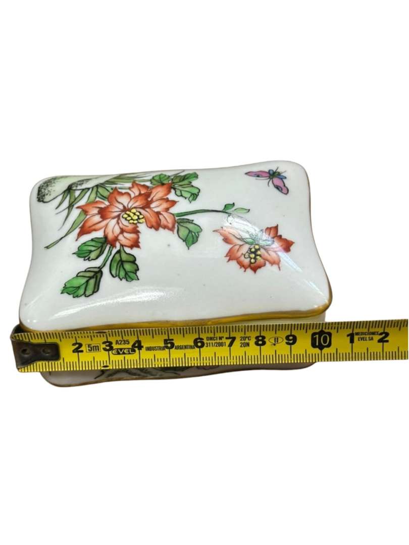 Alhajero pequeño de porcelana Mapo con motivos florales y mariposas - Imagen 8
